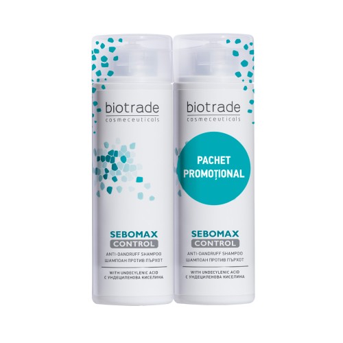 Șampon antimătreață Sebomax Control, 200 ml, 1+1 Promo, Biotrade Șampon antimătreață Sebomax Control, 200 ml, 1+1 Promo, Biotrade