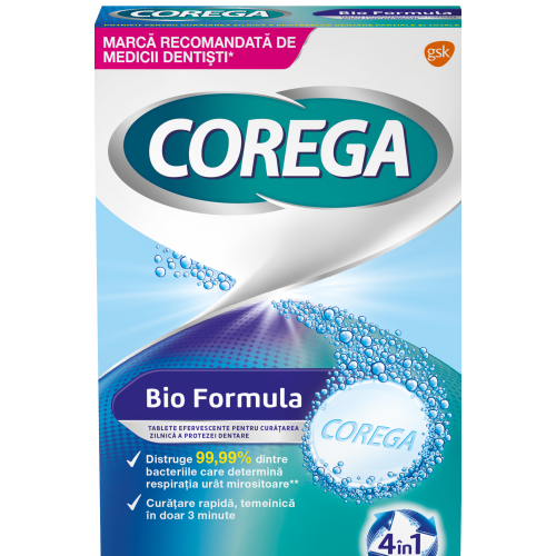 Corega Tabs Bioformula, 136 tablete efervescente, GSK Corega Tabs Bioformula, 136 tablete efervescente, GSK