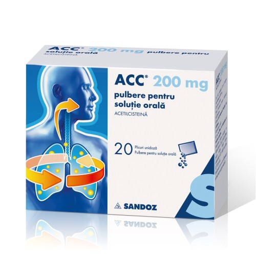 ACC, 200mg/plic, 20 plicuri (Sandoz)