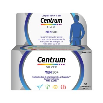 Centrum Silver 50+ pentru barbati, 60 comprimate (Haleon)