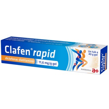 Clafen Rapid, 11,6 mg/g gel, 40g (Antibiotice)
