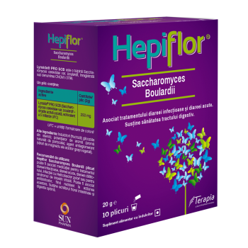 Hepiflor Saccharomyces Boulardii, 10 capsule (Terapia)