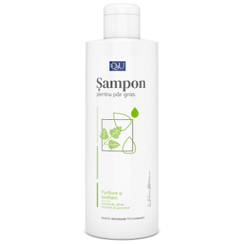 Șampon pentru păr gras cu urzică Q4U, 250 ml (Tis Farmaceutic)