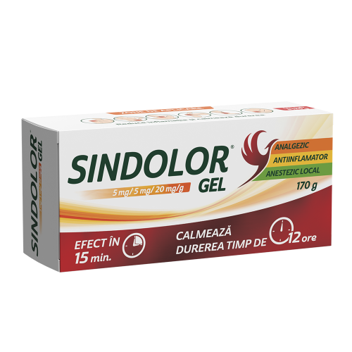 Sindolor gel, 5 mg/5 mg/20 mg/g, 170 g (Fiterman)